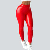 Latex Wax Damen Jeanshose